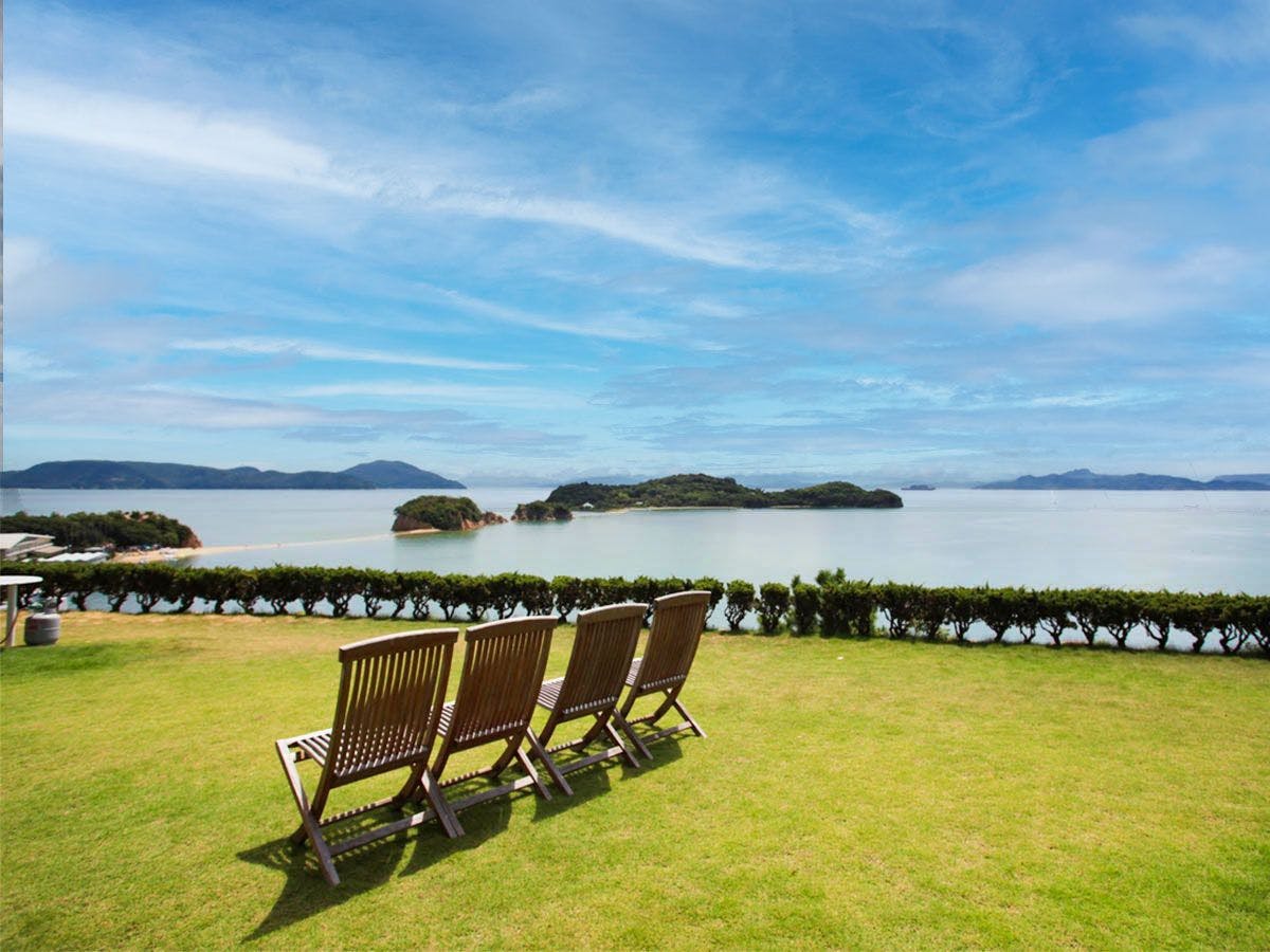 从我们馆内可眺望的天使之路景色。