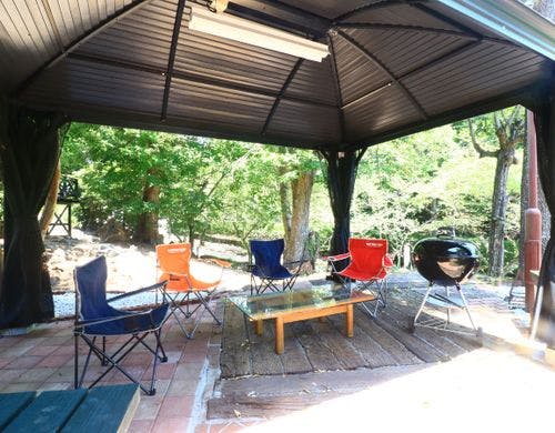 広々としたBBQスペース