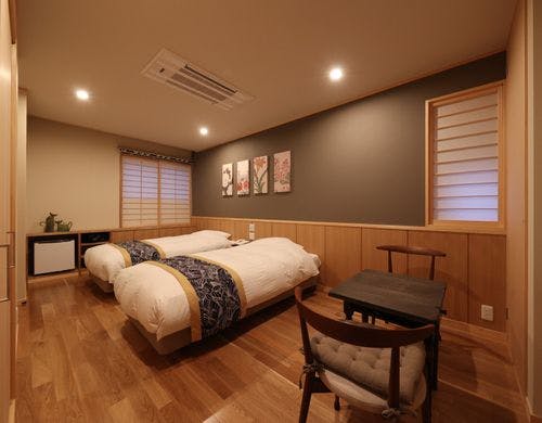 2023年完成の和風ツインルーム（シャワー付