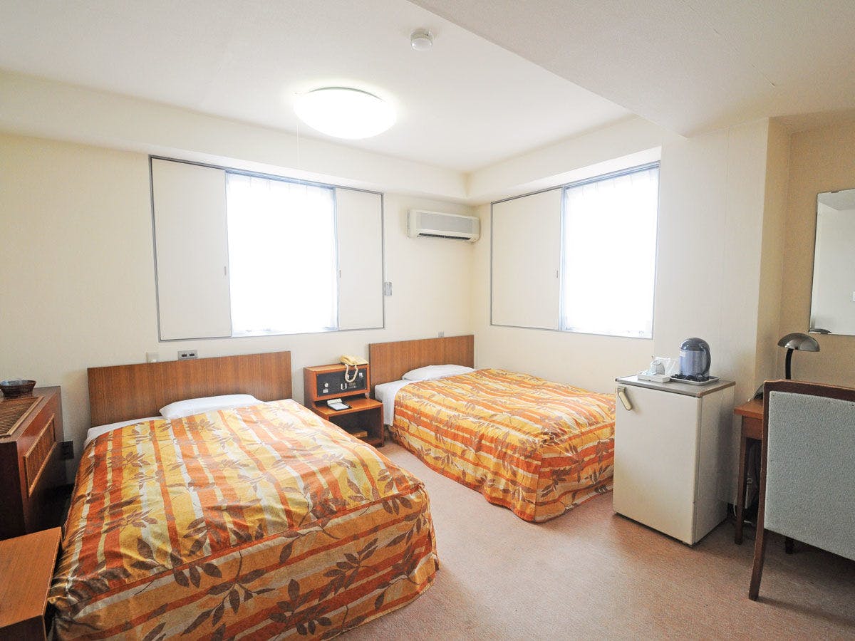 【Twin】ห้องพักกว้างขวางและสะดวกสบาย.