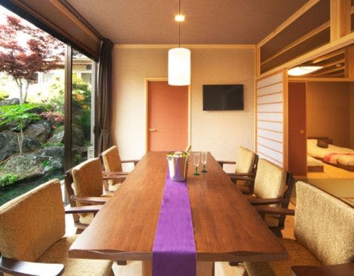 露天風呂付客室　笛吹