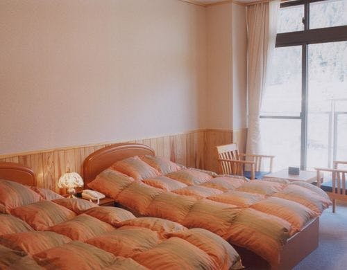 30平米の広々としたツインルーム。