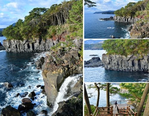 城ケ崎海岸で幻の滝とも呼ばれる対島の滝