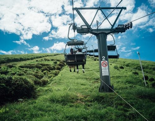 大室山登山リフト（お客様撮影）