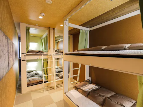 ・【ห้องพักส่วนตัว】ห้องพักสำหรับ 6 คน/เป็นที่นิยมในหมู่ครอบครัวและกลุ่ม