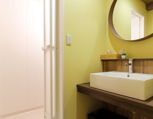 ・共用シャワールーム／安心な鍵付き