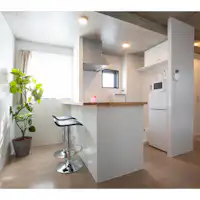 Dengan dapur counter yang indah, memasak menjadi mudah.