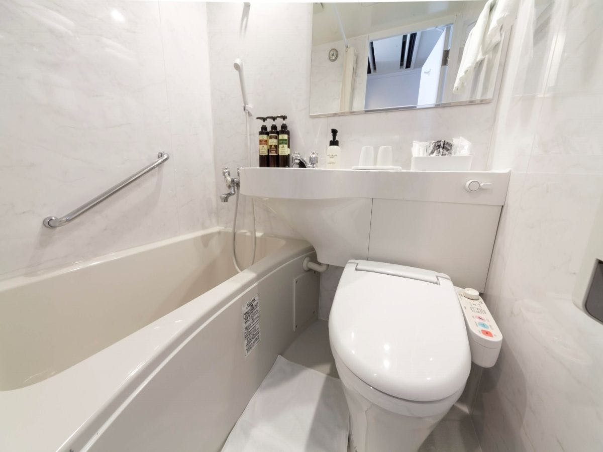 ห้องน้ำในตัวในห้องพัก