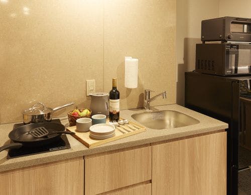 全室にキッチン・調理器具付
