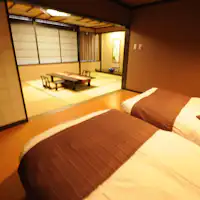 【อาคารตะวันตก】ห้องแบบญี่ปุ่น-ตะวันตก / ห้องแบบญี่ปุ่น (10~16 เสื่อทาทามิ) + เตียงคู่