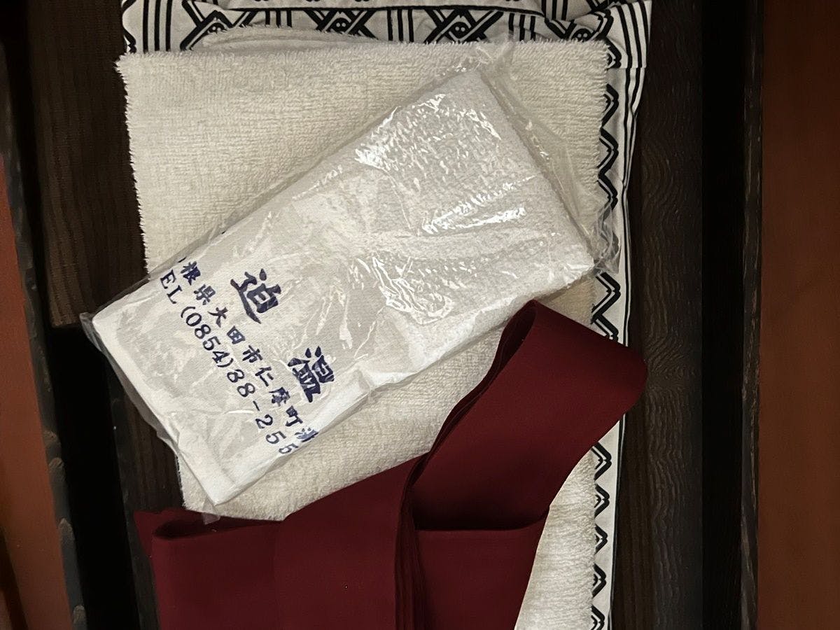 *【유카타】프론트에서 판매하고 있습니다.