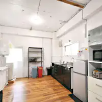 【สิ่งอำนวยความสะดวก】ห้องครัว, เครื่องซักผ้า, เครื่องอบผ้า