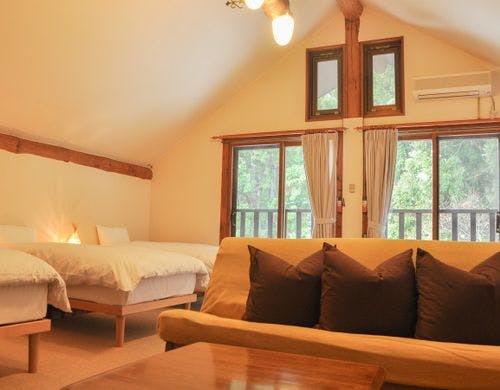 ログハウス2階・ファミリールーム