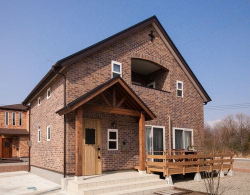 レンガ造りの一軒家