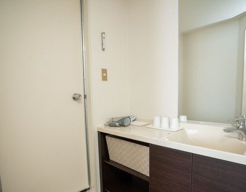 ゆったり使える洗面スペース