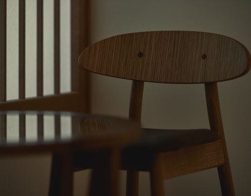 ハリウッドツインルームのイス&テーブル