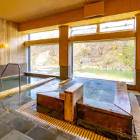 Hinoki wood bath image