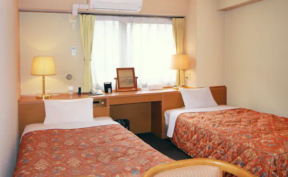 트윈룸【110cm 폭 침대 2개】