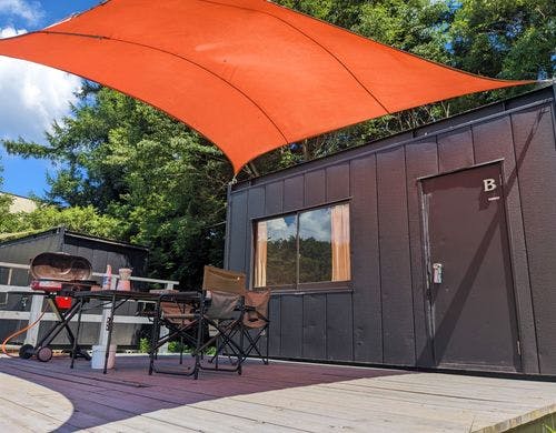 【ウッドデッキでBBQが出来ます♪】