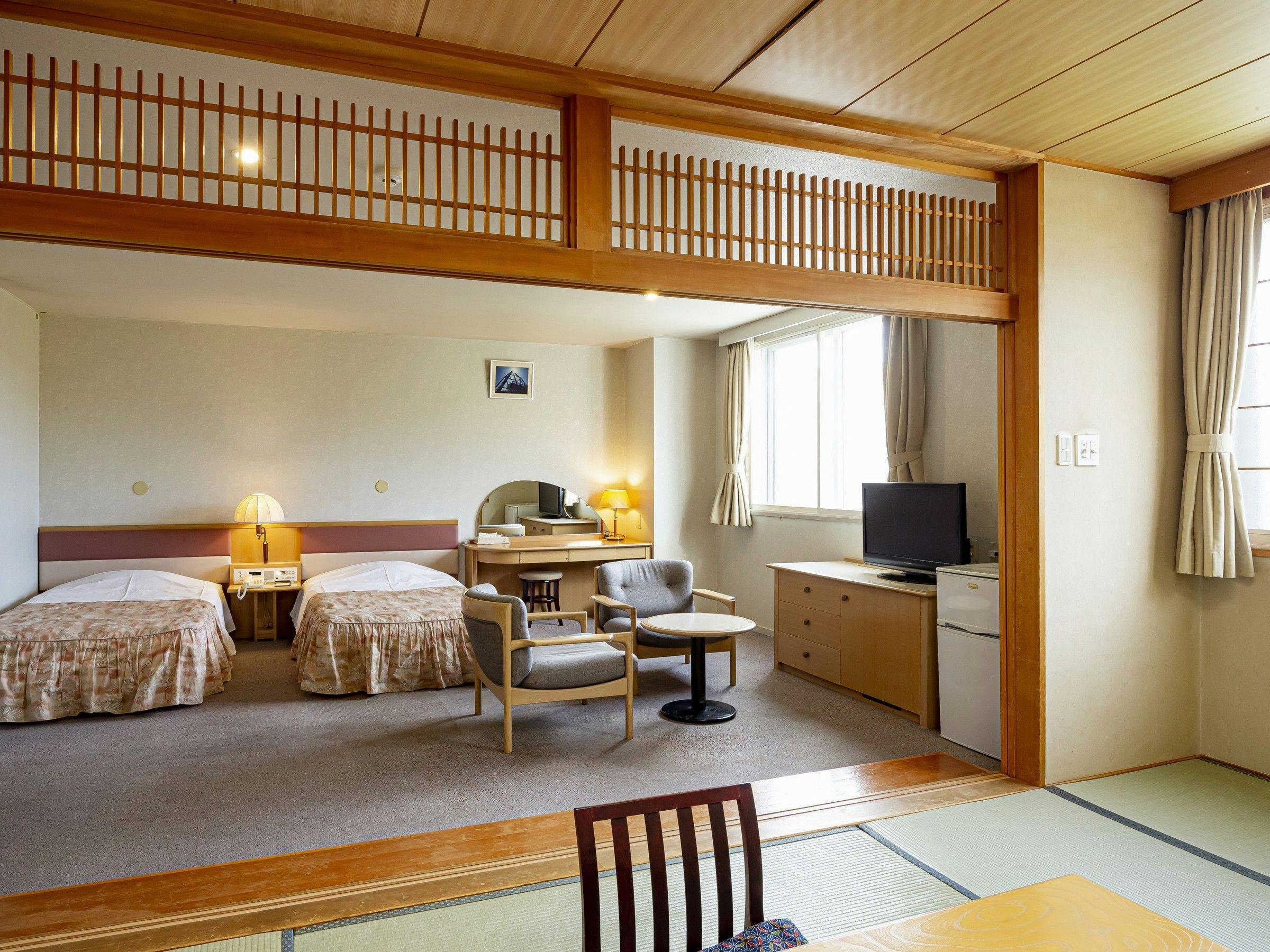 【ห้องพักสไตล์ญี่ปุ่นและตะวันตก 60 ตารางเมตร】