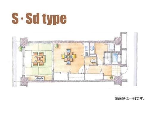 【スタンダードルーム間取り一例】