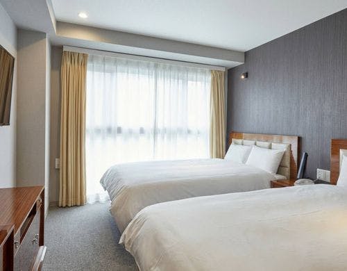 17.5平方メートル定員：2名ベッド幅：140cm