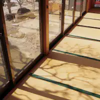 Bersantai sambil menikmati pemandangan taman.