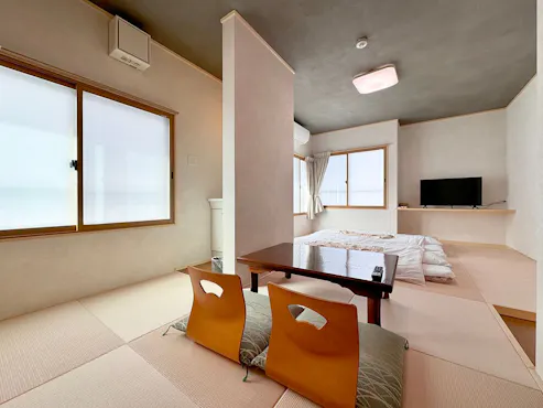 【ห้องพัก】 ห้องพักปรับปรุงใหม่ 10 เสื่อ สูบบุหรี่