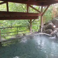 น้ำพุร้อนที่อยู่ติดกัน "Mangan no Yu"