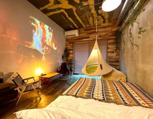 キャンプ気分を手軽に味わえ