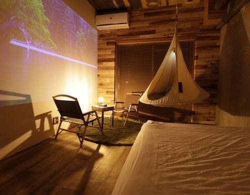 キャンプ気分を手軽に味わえる