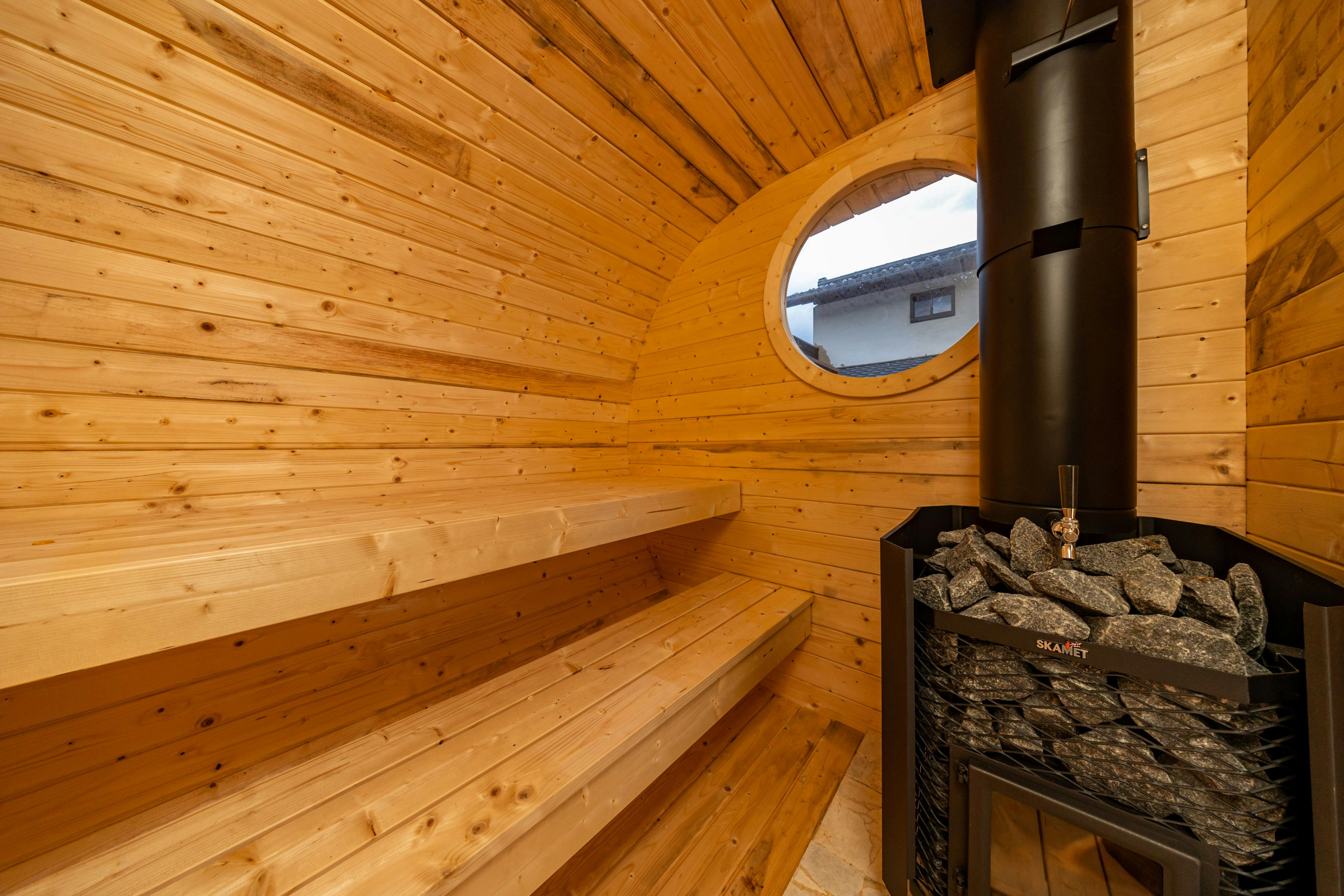 ภายในซาวน่า