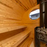 ภายในซาวน่า