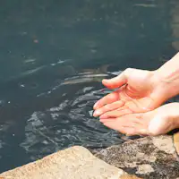 ผิวเรียบเนียนด้วยน้ำพุร้อนอัลคาไลน์แบบง่าย