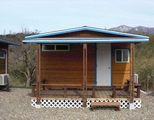 ログ調コテージ約6畳の外観