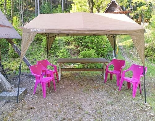 ペット同伴OK！のバンガロー