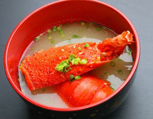 伊勢海老の味噌汁