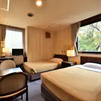 ตัวอย่างห้องทวิน A (มีห้องน้ำและสุขาในตัว)