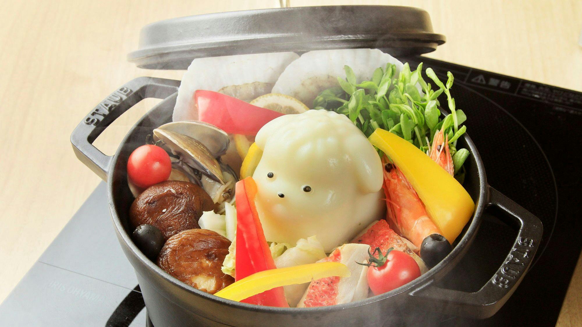 【晚餐】享受海鮮與蔬菜※圖片僅供參考