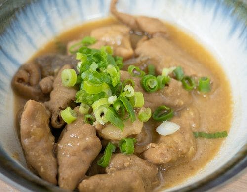 夕食（有料定食）もつ煮