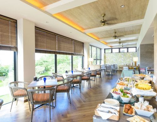 ベストウェスタン恩納の朝食バイキングです