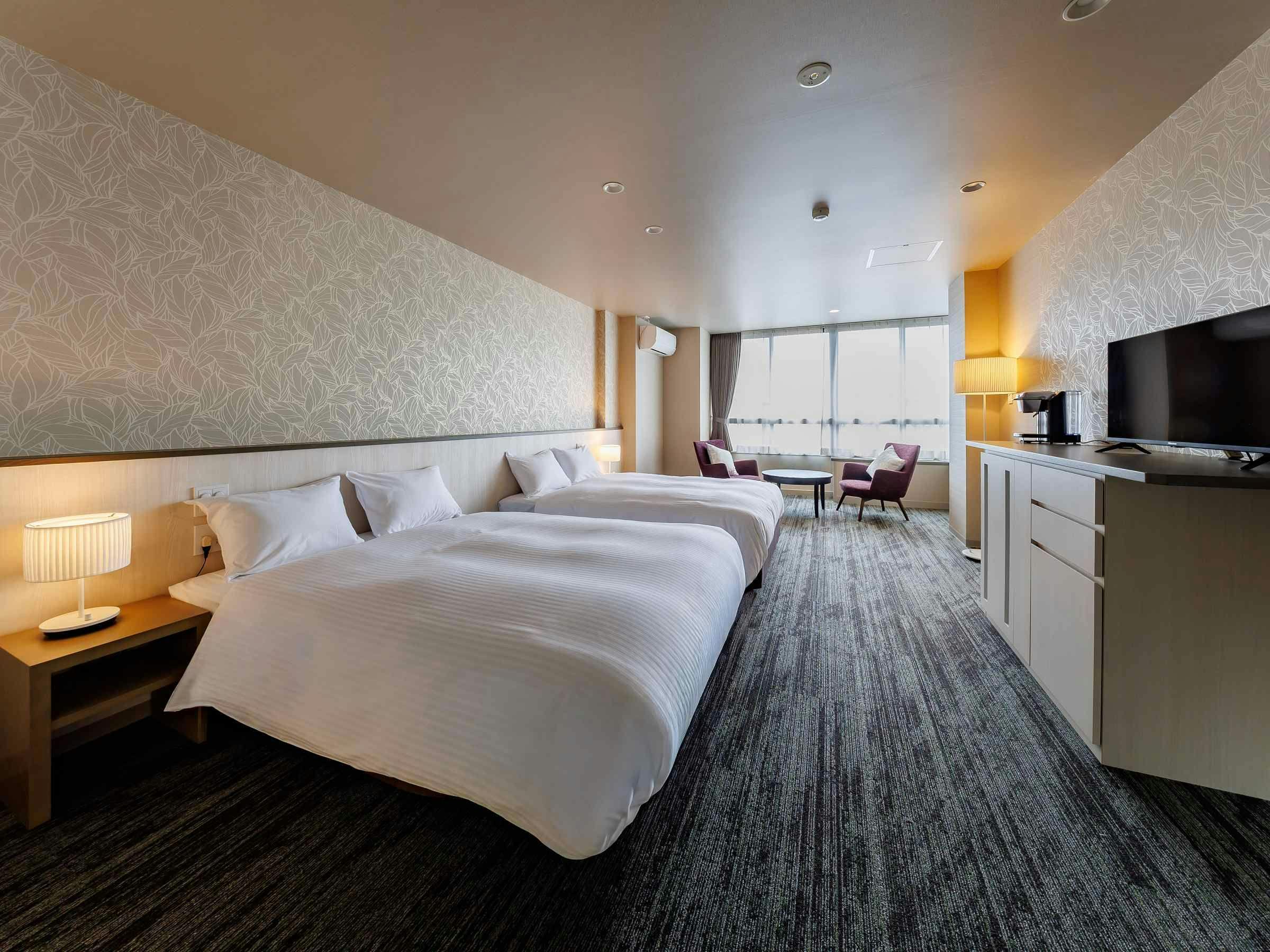 高级双床房【山景侧】40平方米