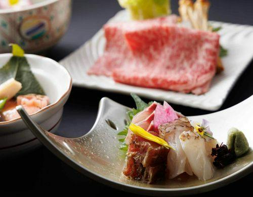 お造り一例　鮮魚三種盛り