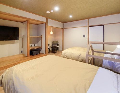 【半露天風呂付きツインベッド】