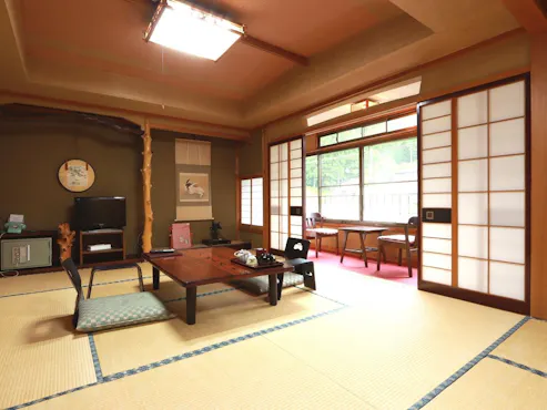 ห้องน้ำในตัว (ห้องสไตล์ญี่ปุ่น 8-12 เสื่อทาทามิ) สำหรับ 1-6 ท่าน