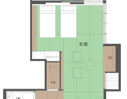 Newスタンダードツイン和洋室　イメージ図