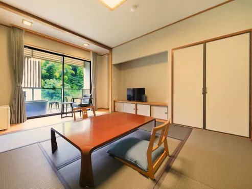 □ห้องพักสไตล์ญี่ปุ่นพร้อมอ่างอาบน้ำกลางแจ้ง ขนาด 8 เสื่อทาทามิ