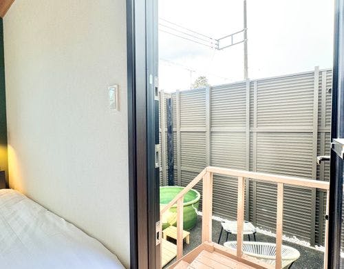 露天風呂へ向かう入口