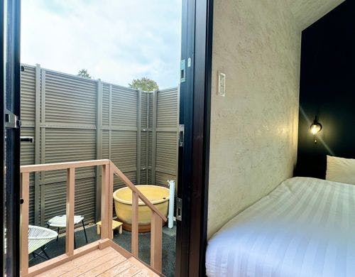 露天風呂への入口