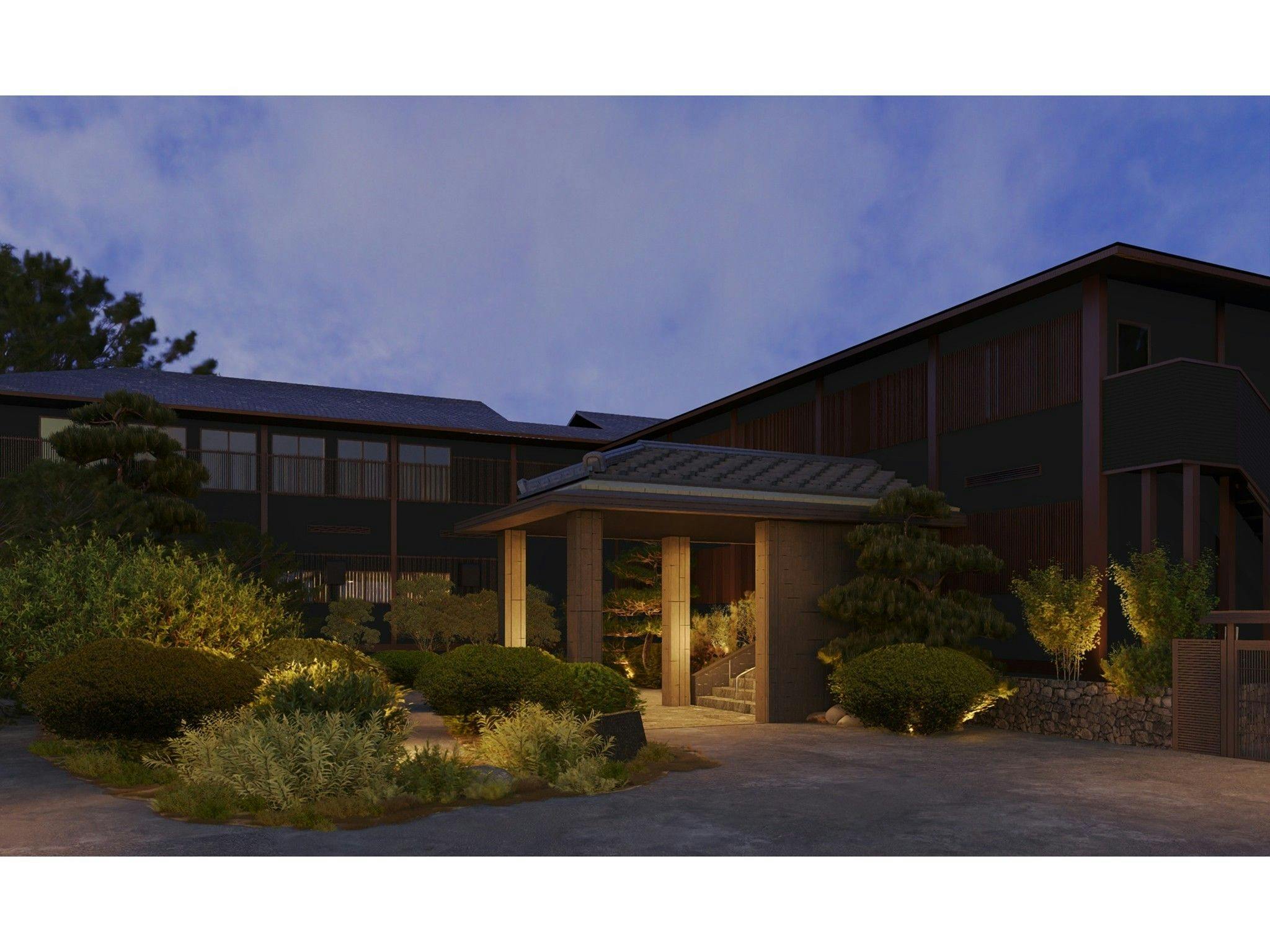 ภาพจำลองการปรับปรุงภายนอกของที่พัก โอยาโดะ ซัตสึกิ